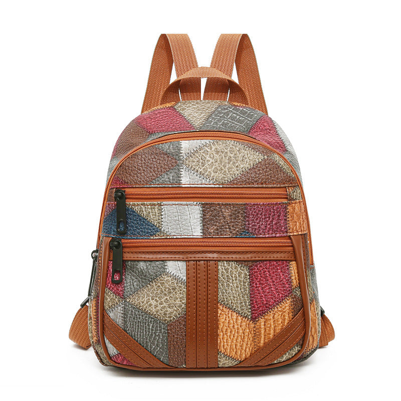 Women's Geometric Patterned Mini Backpack LoungeYard — product view 6