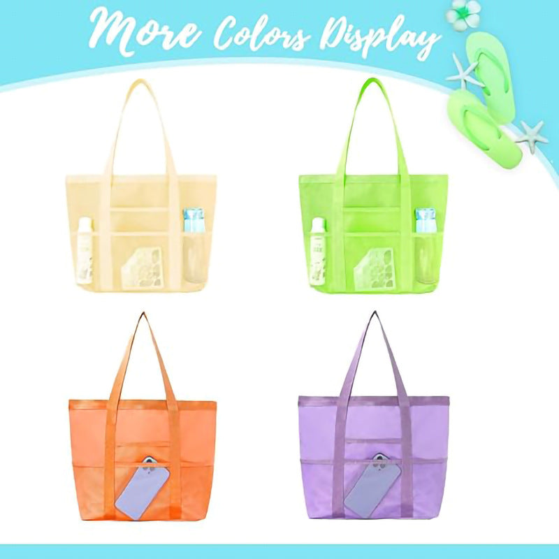 Padded shopping bag with side mesh pockets LoungeYard — product view 3