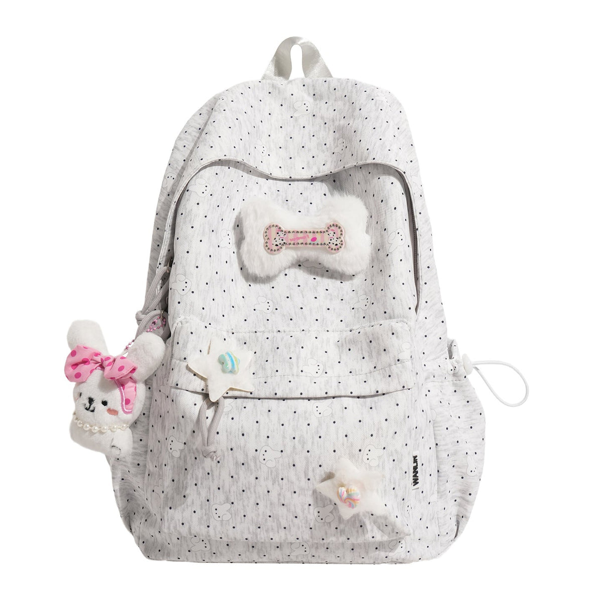 Lightweight Polka Dot Casual Backpack LoungeYard — product view 5