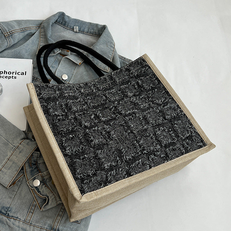 Casual Tartan Pattern Tote — product view 2