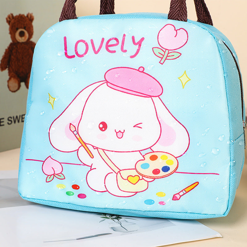 Cute Cat-Themed Insulated Lunch Bag LoungeYard — product view 3