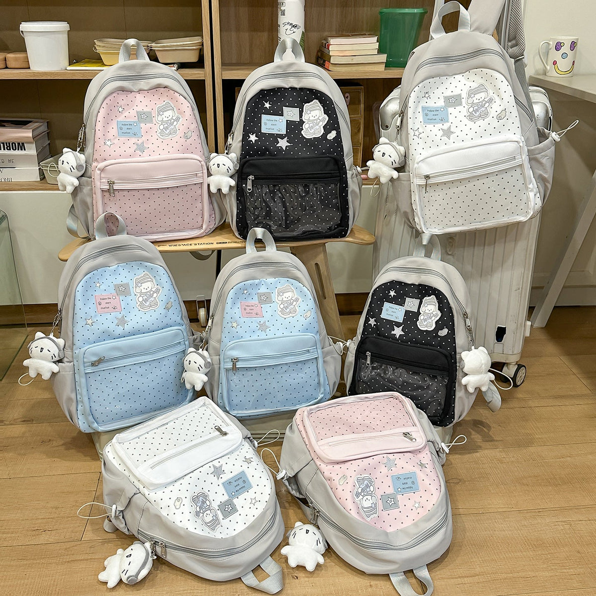 Fun-Themed Illustrated Backpack LoungeYard — product view 4