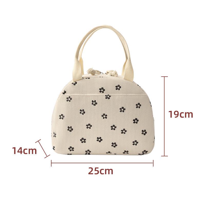 Insulated Floral Print Lunch Bag LoungeYard — product view 7