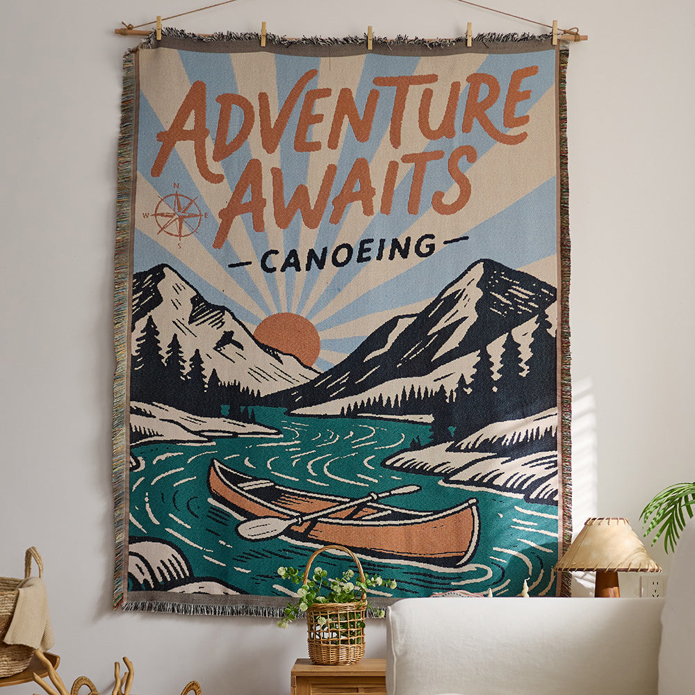 Artistic Space-Themed Throw Blanket — product view 7