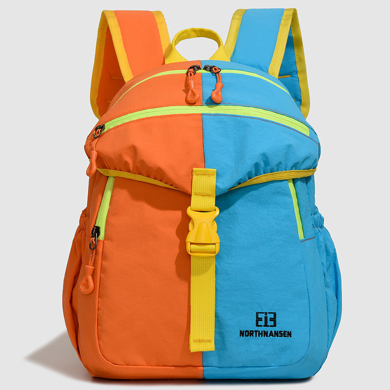Color-Block Multi-Pocket Backpack LoungeYard — product view 6