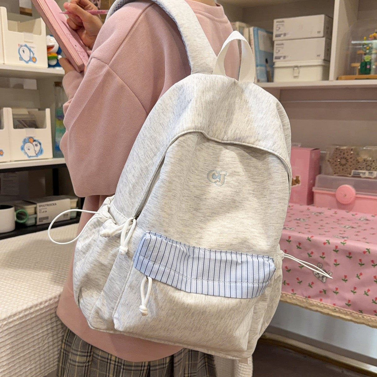Lightweight Casual Backpack with Multiple Compartments LoungeYard — product view 3