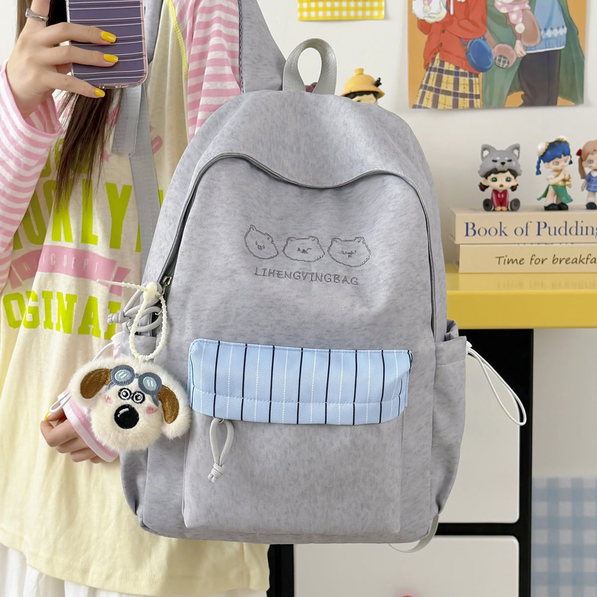 Fun-Themed Casual Backpack LoungeYard 1791204849 — product view 2