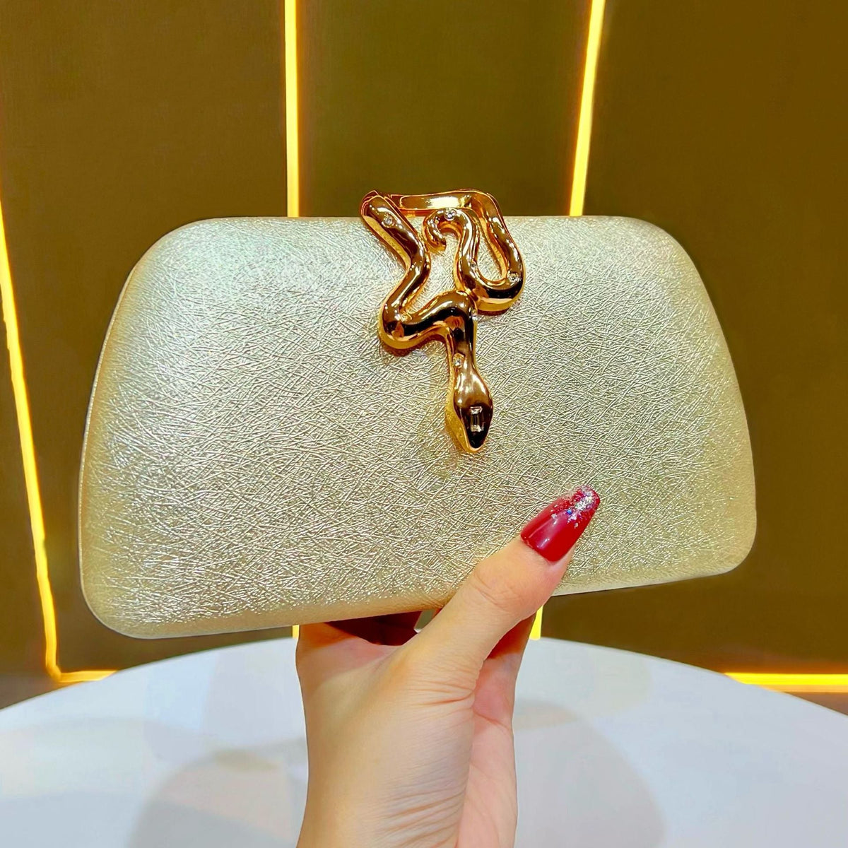 Elegant Structured Evening Clutch — product view 7