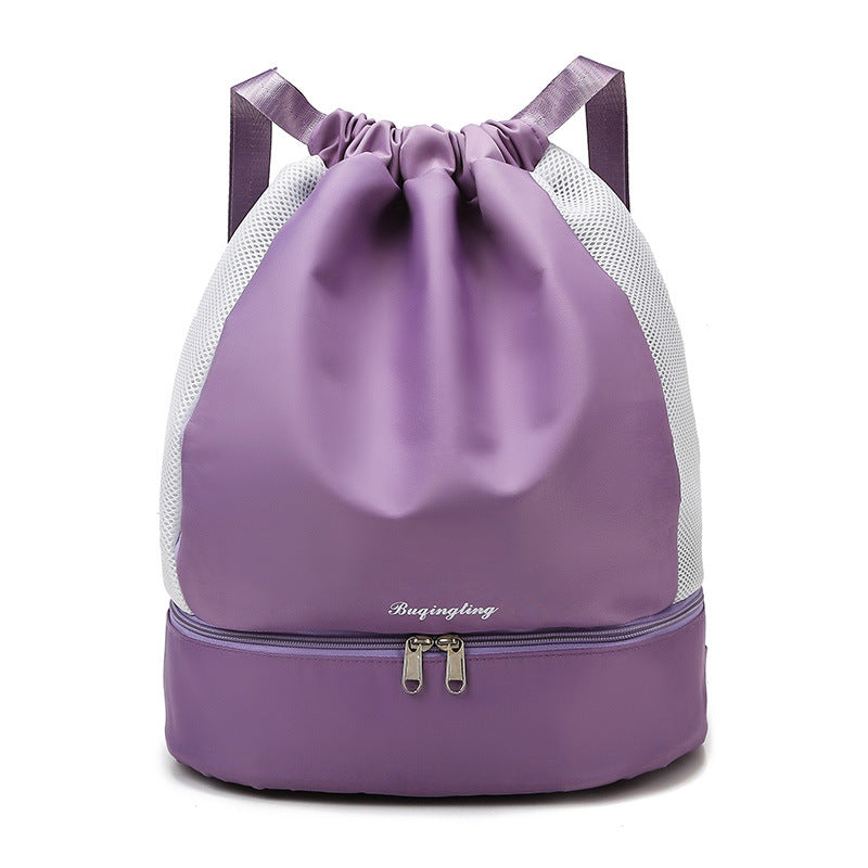 Mesh Drawstring Sports Backpack — product view 6