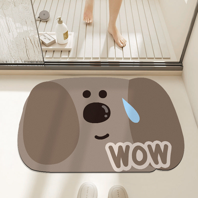 Cute Cat-Themed Anti-Slip Bath Mat — product view 2