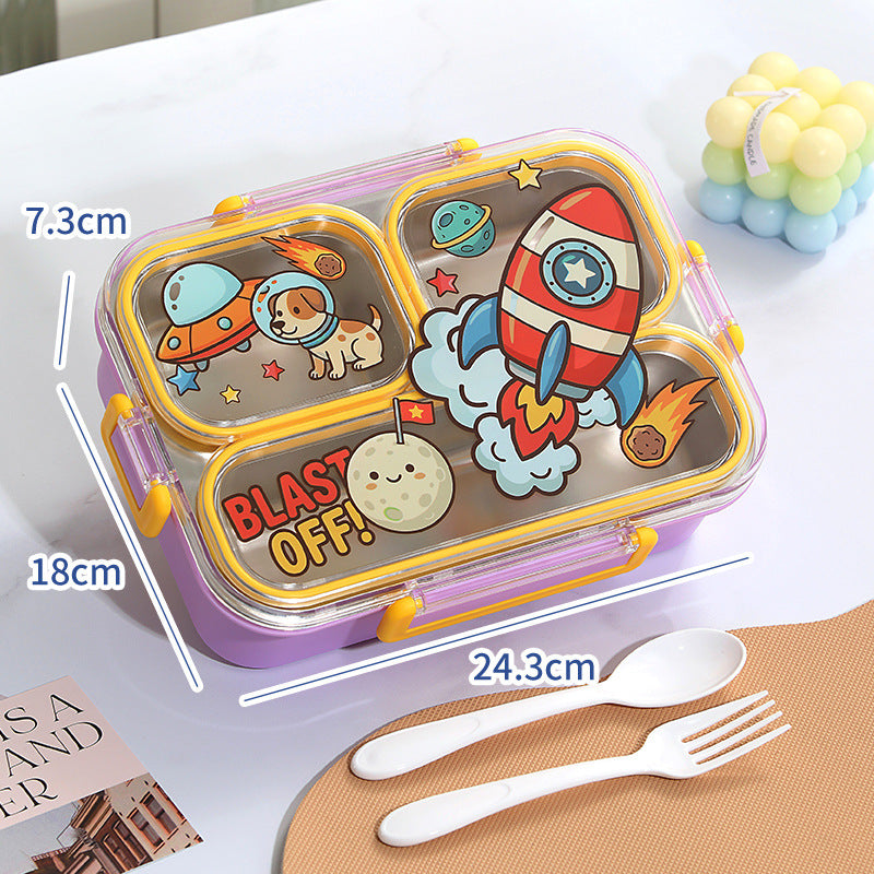 Fun-Themed Multi-Section Lunch Container — product view 4