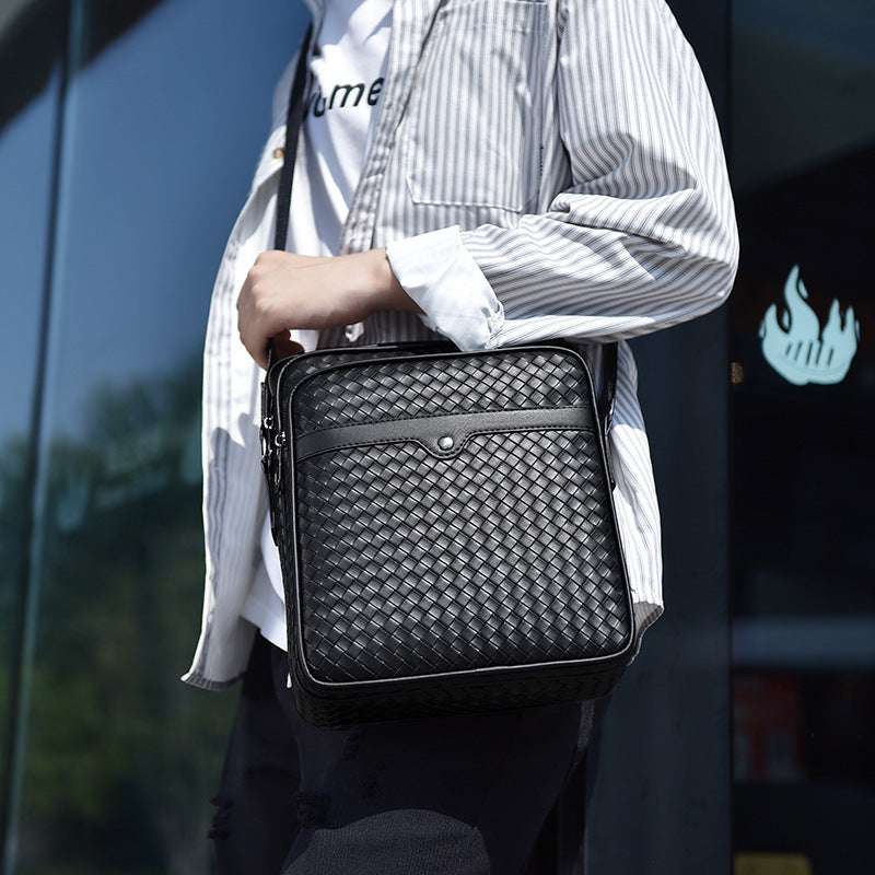 Stylish and Practical Briefcase with Braided Design LoungeYard — product view 2