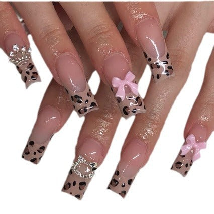 Decorative Leopard Print Nail Art Extensions — product view 5