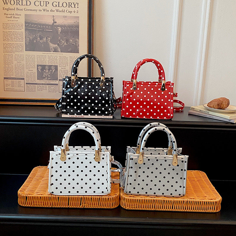 WoChic Polka Dot Handheld Satchel Bag LoungeYard — product view 1