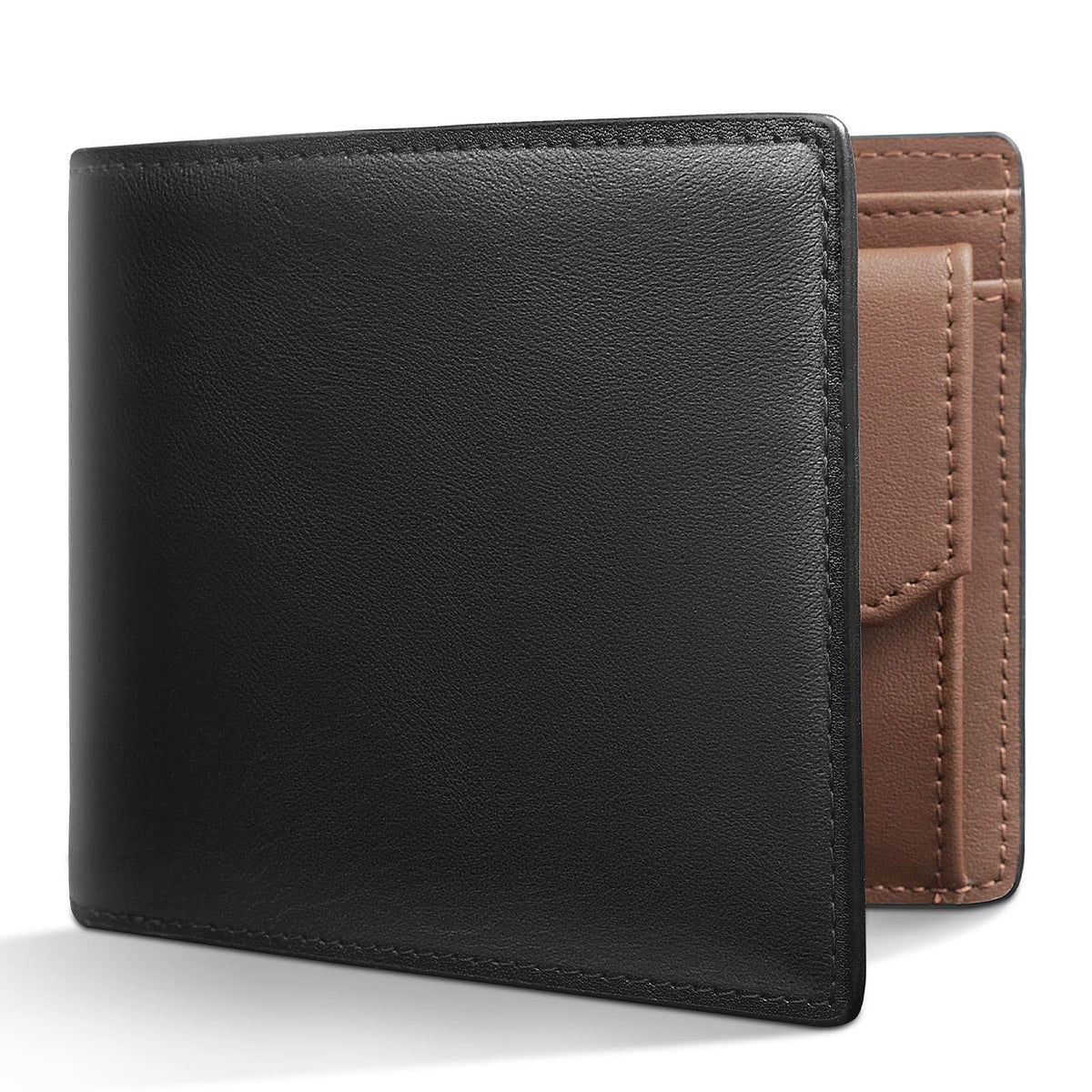 RFID-Blocking Leather Wallet LoungeYard — product view 1