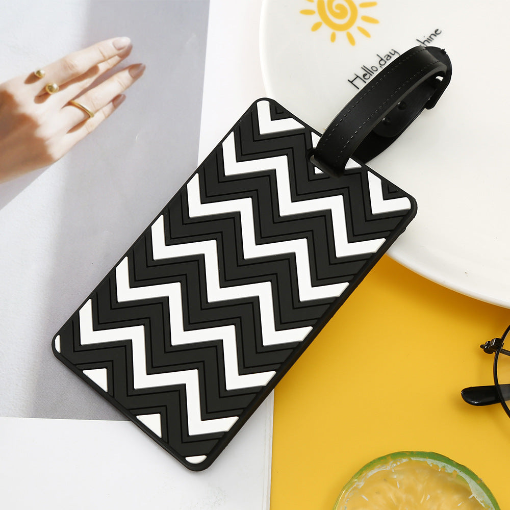 Women's Luggage Tag with Modern Zigzag Pattern LoungeYard — product view 6