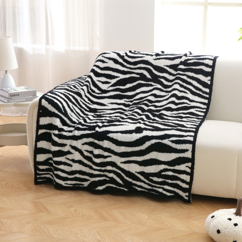 Home Decor Plush Zebra Print Blanket — product view 7