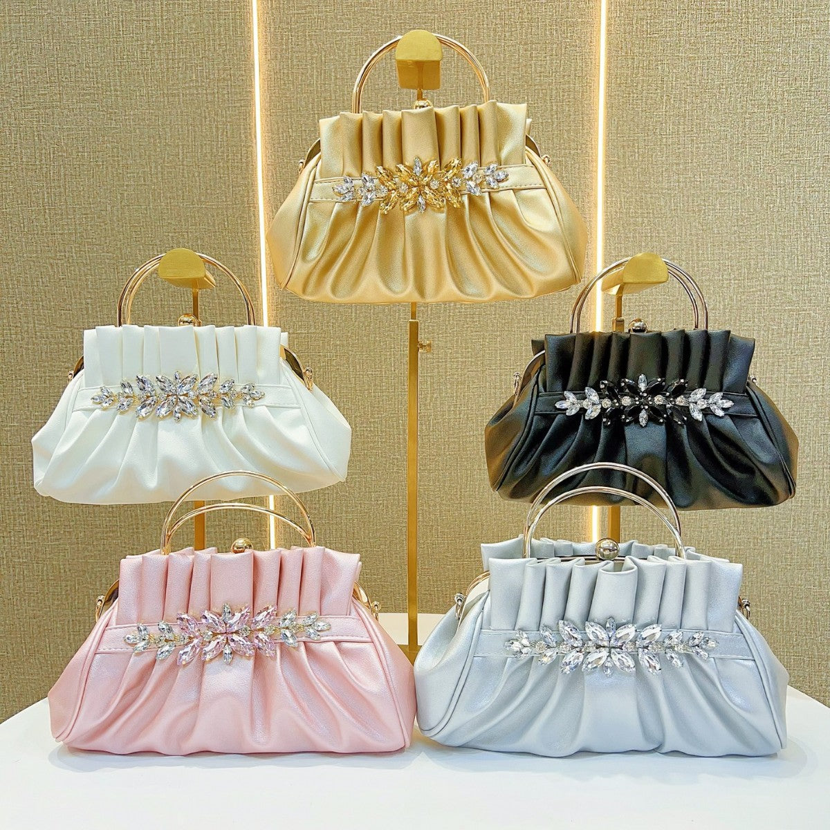 Ruched Evening Handbag — product view 4