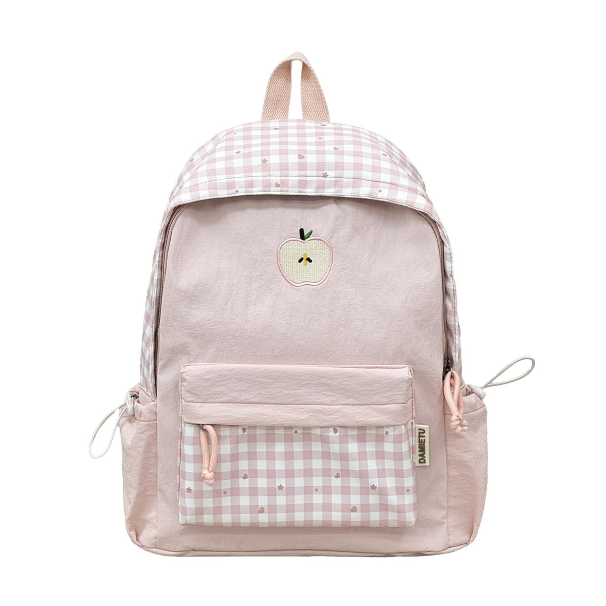 Playful Gingham Patterned Backpack LoungeYard — product view 5