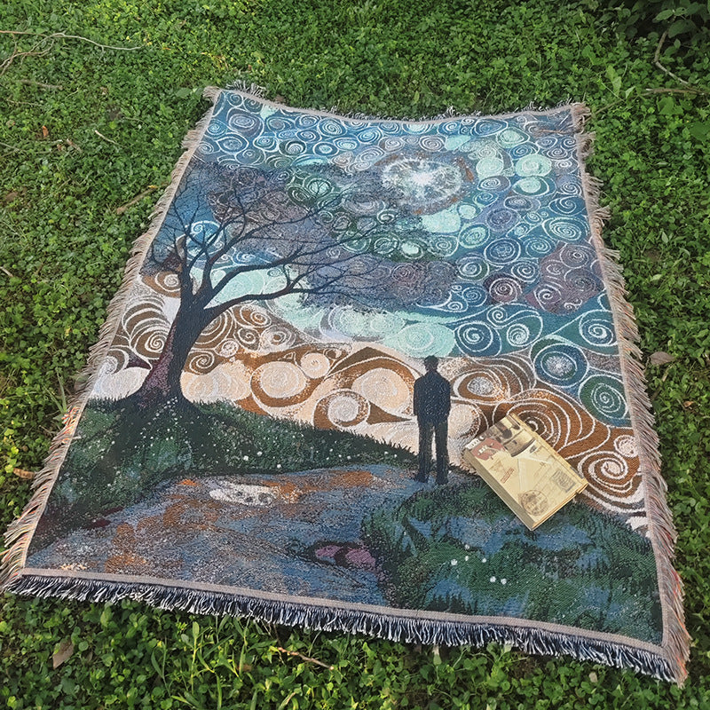Artistic Woven Throw Blanket — product view 2