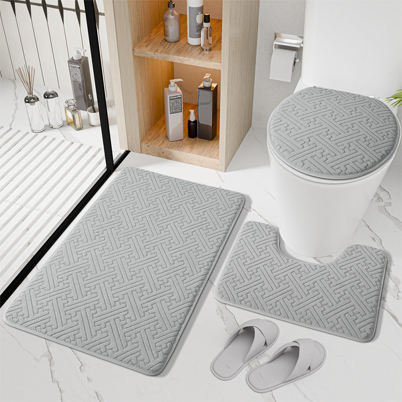 Non-Slip Bathroom Rug Set Bowlift — product view 5