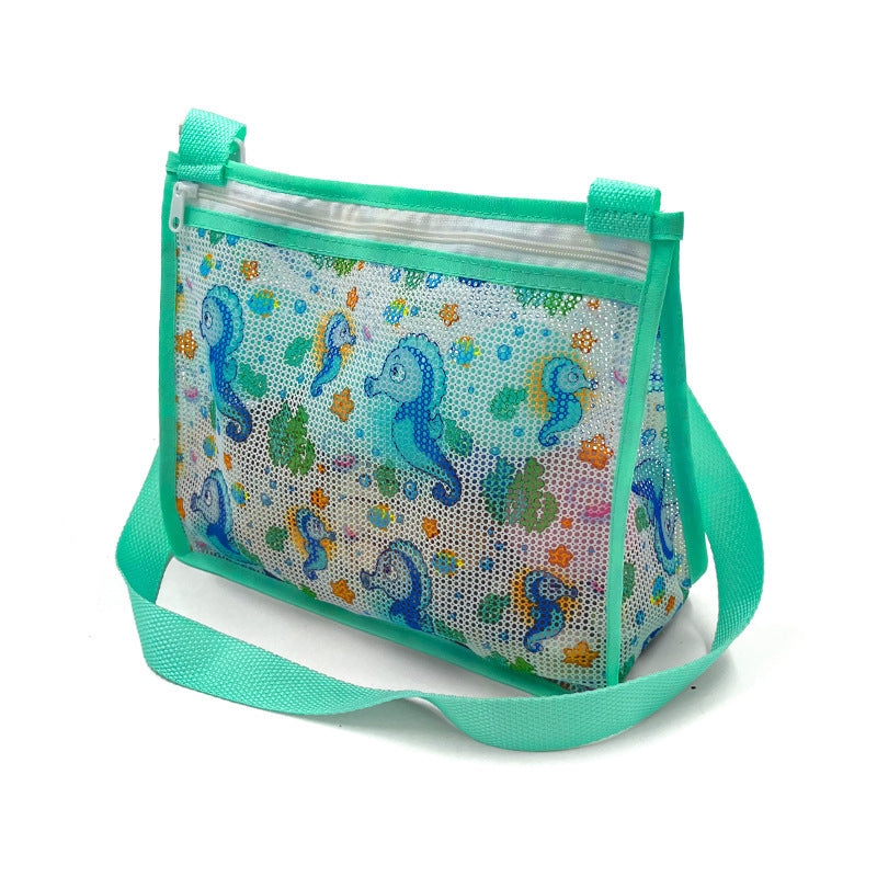 Mesh Beach Bag with Practical Zipper LoungeYard — product view 6