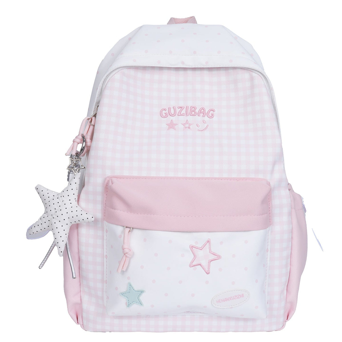Charming Checked Pattern Backpack LoungeYard — product view 5