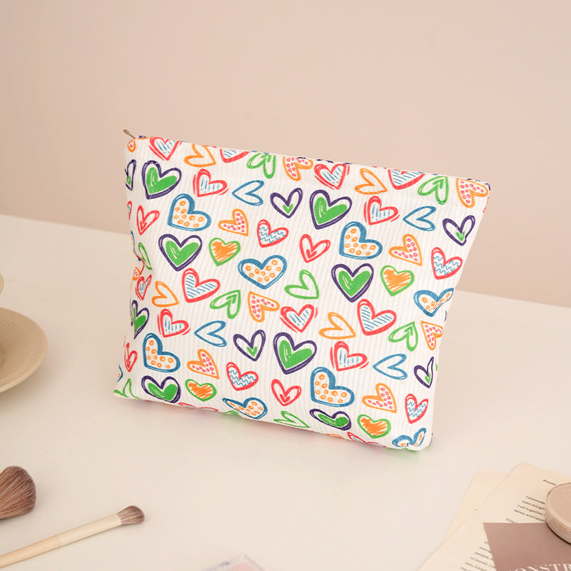 Playful Bow-Patterned Makeup Pouch LoungeYard — product view 7