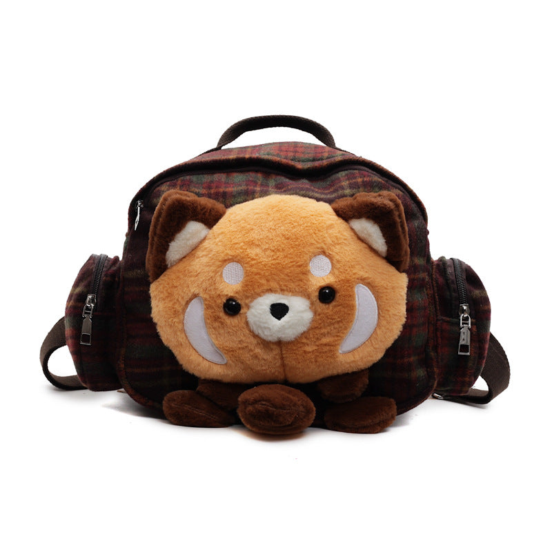 Plush backpack with animal design LoungeYard — product view 5