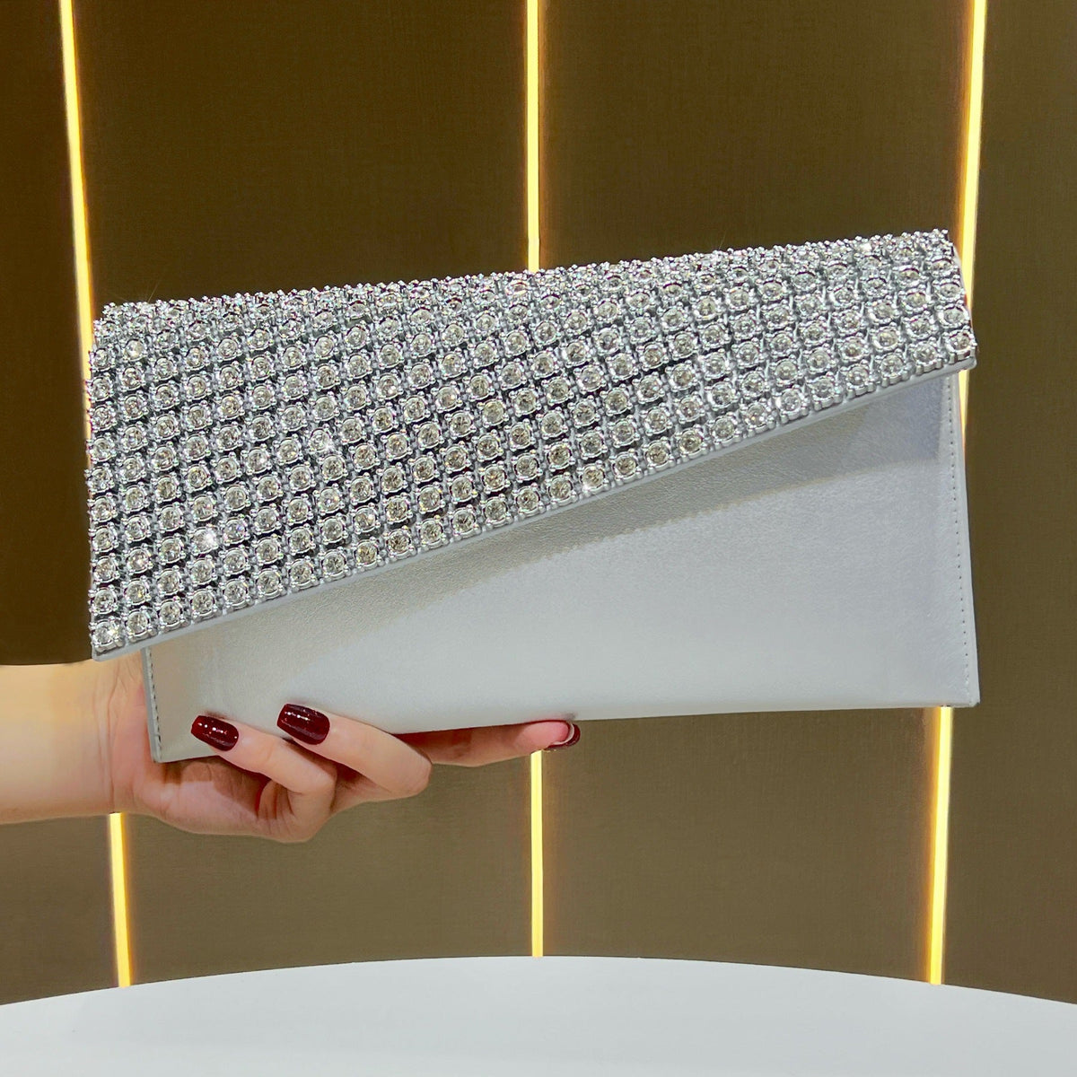 Glamorous Rhinestone Clutch — product view 4