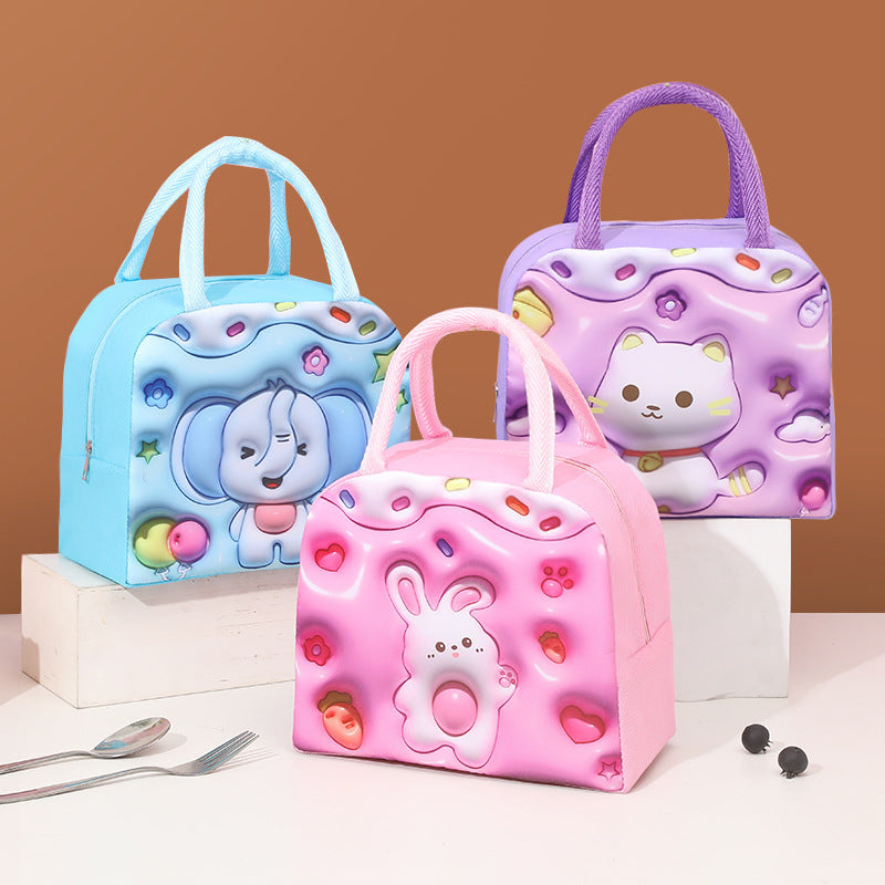 Insulated cooler bag with cute cat design LoungeYard — product view 1