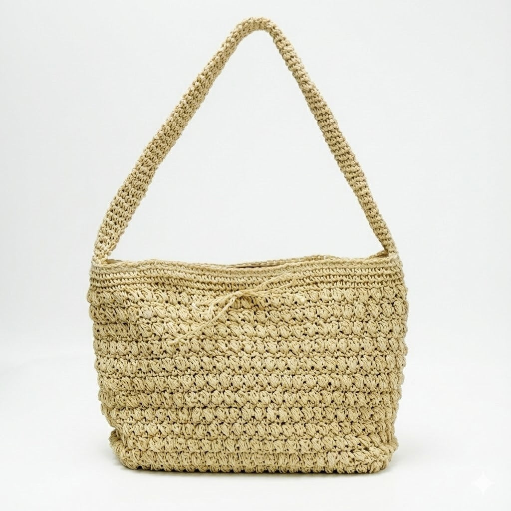 Handmade Macrame Shoulder Bag LoungeYard — product view 1