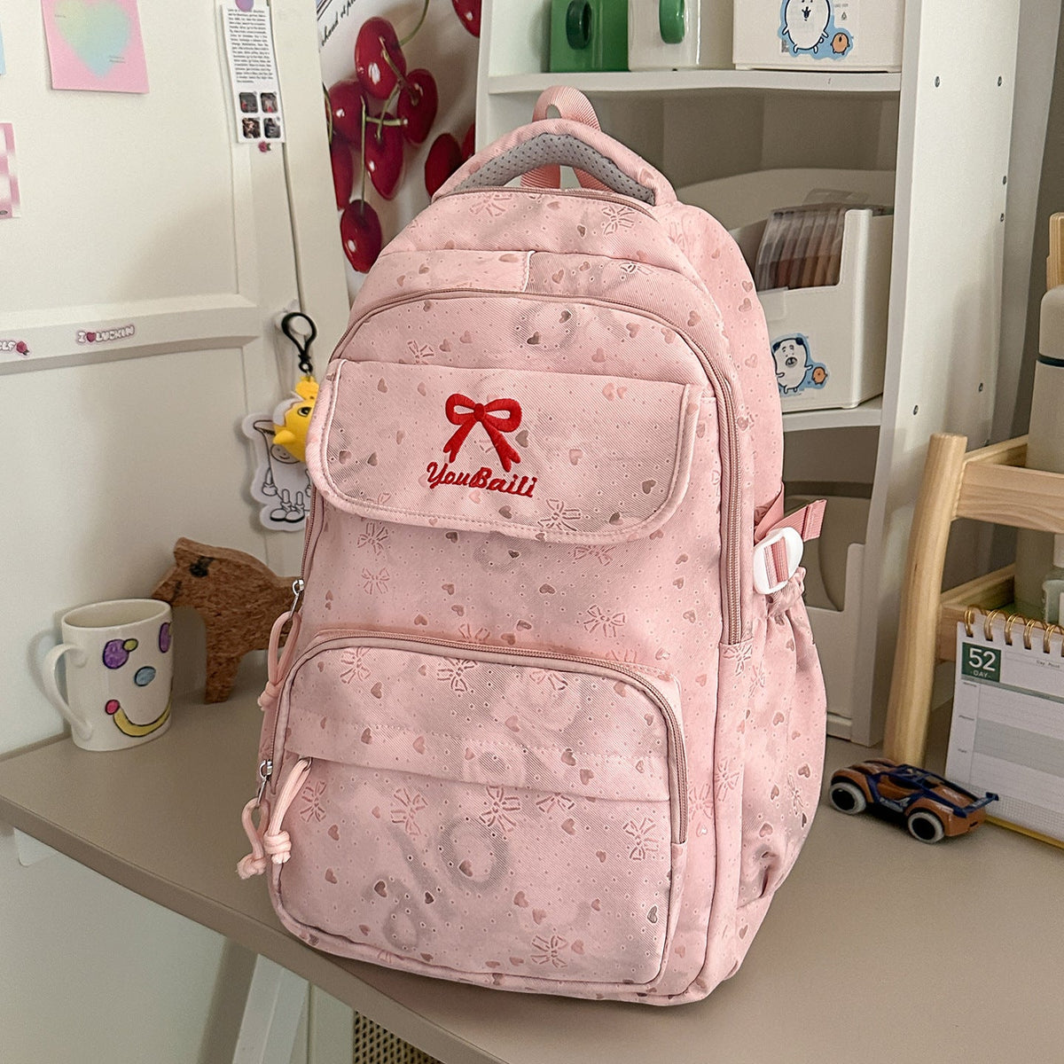 Playful Illustrated Graphic Backpack LoungeYard — product view 7