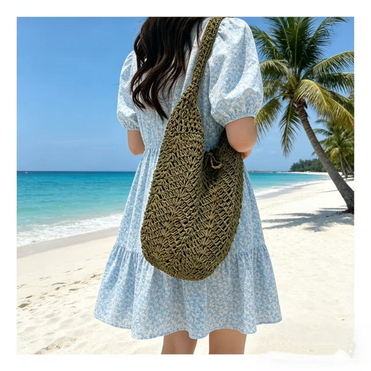 Handcrafted Macrame Shopper Bag LoungeYard — product view 2
