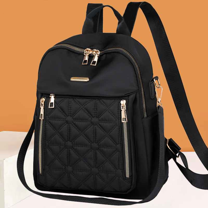 Women's Quilted Multi-Pocket Backpack LoungeYard — product view 1