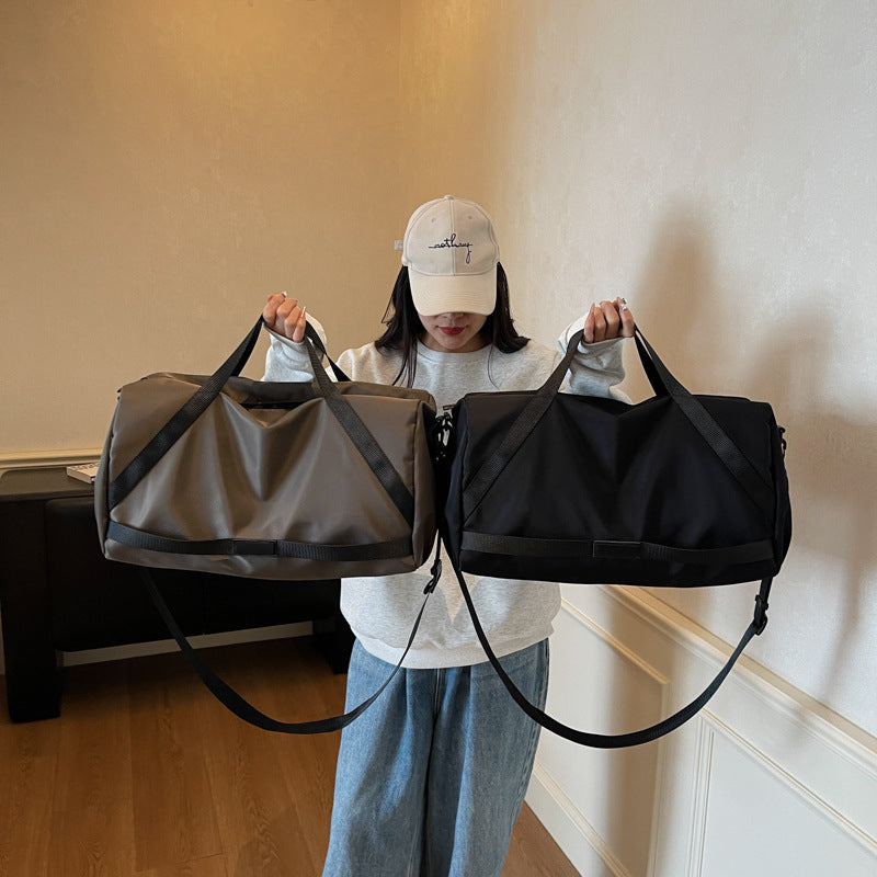 Versatile sports duffel bag with water-resistant material LoungeYard — product view 1