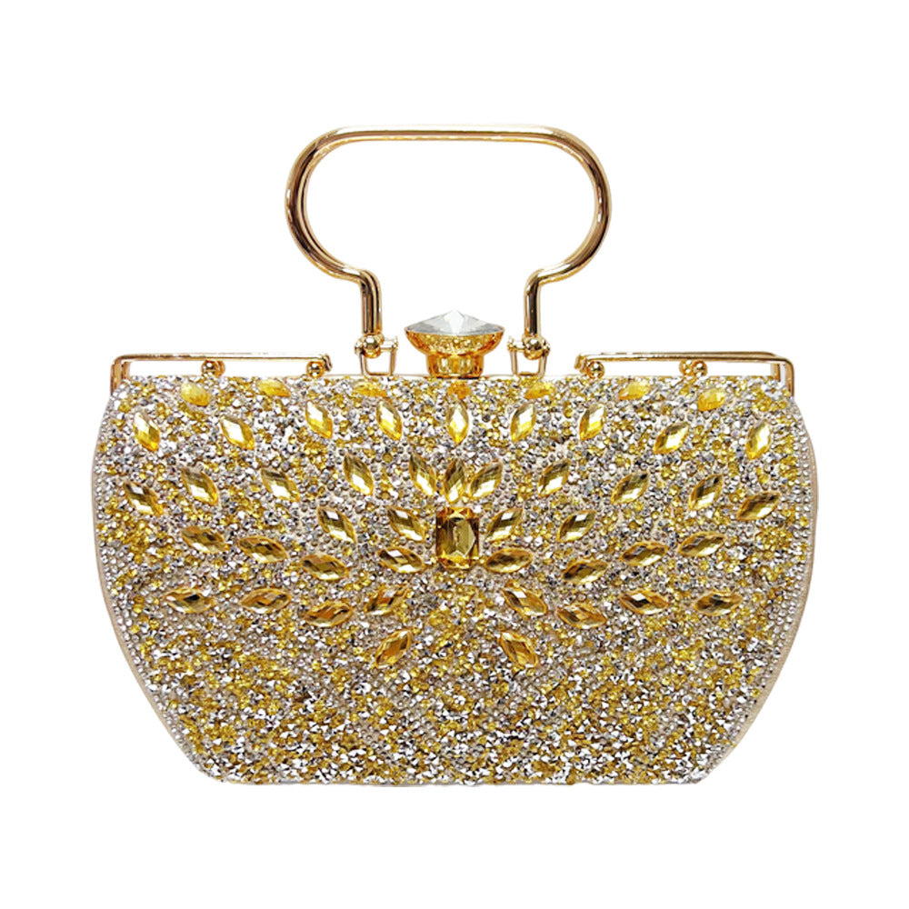 Floral-Inspired Crystal Evening Handbag — product view 5