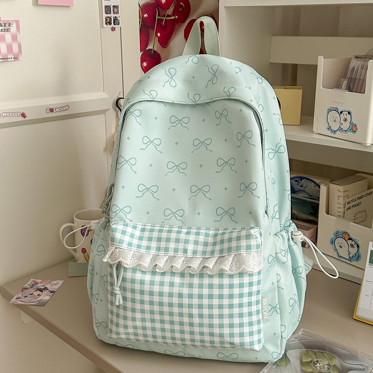 Decorative Bow-Embellished Backpack LoungeYard — product view 6