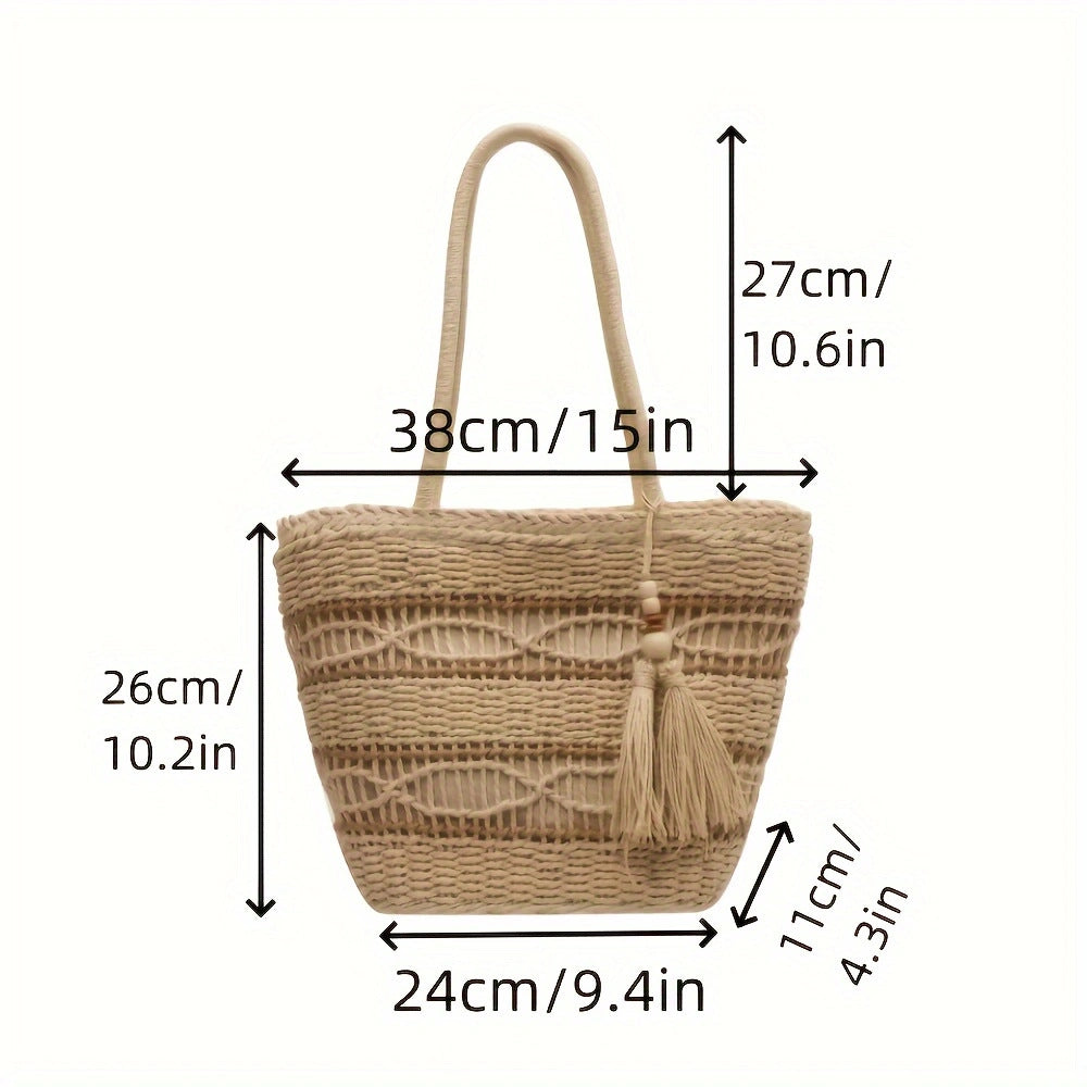Handbag Made from Handwoven Natural Material LoungeYard — product view 4