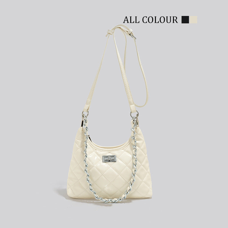 Quilted Chain-Handled Shoulder Bag LoungeYard — product view 6