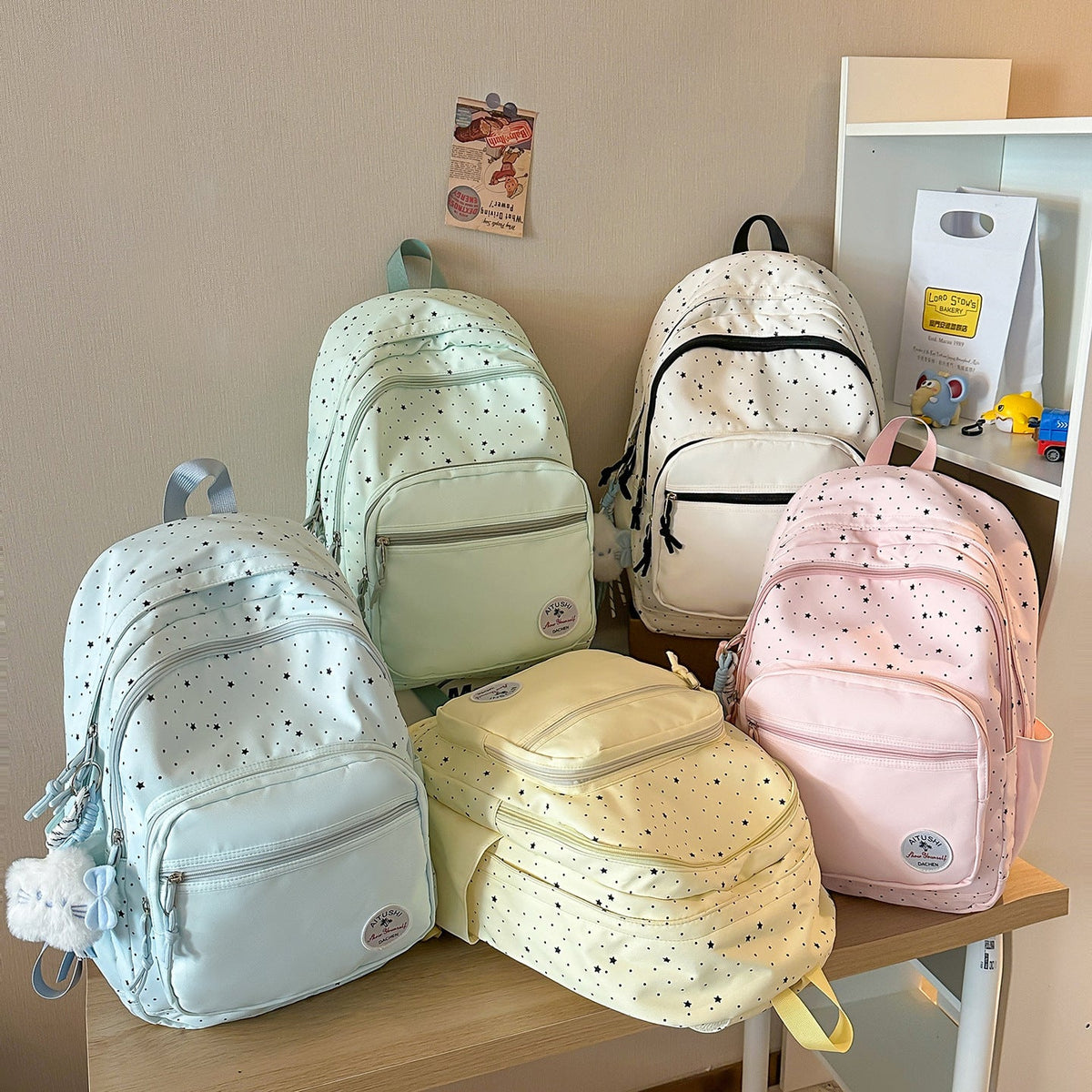 Fun Patterned School Backpack LoungeYard — product view 4