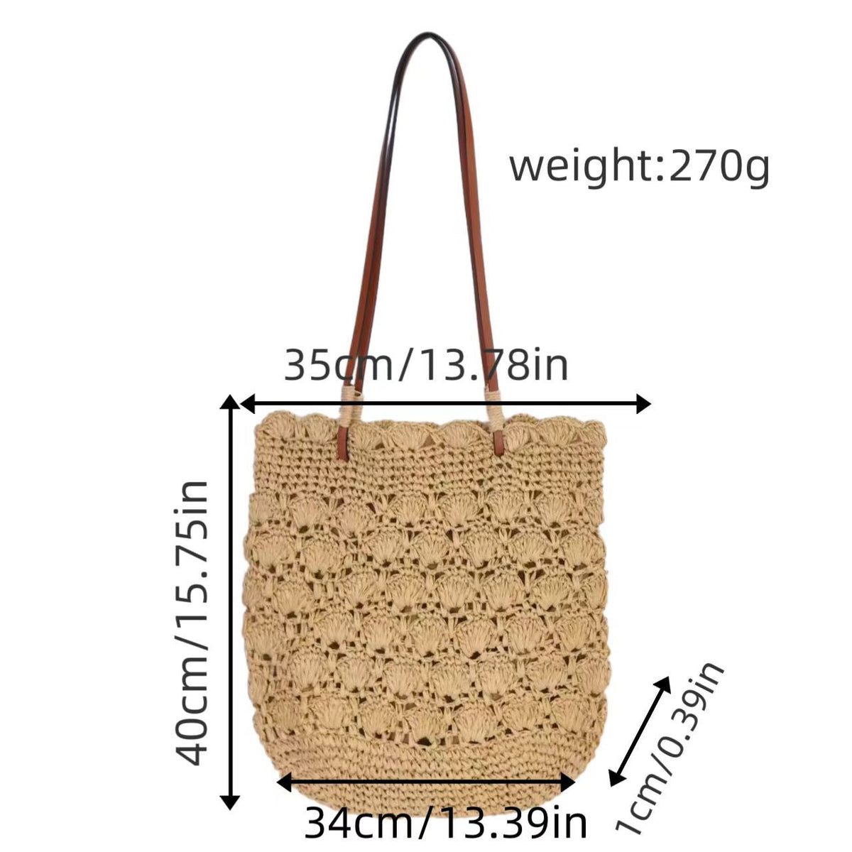 Hand-crocheted beach bag LoungeYard — product view 1