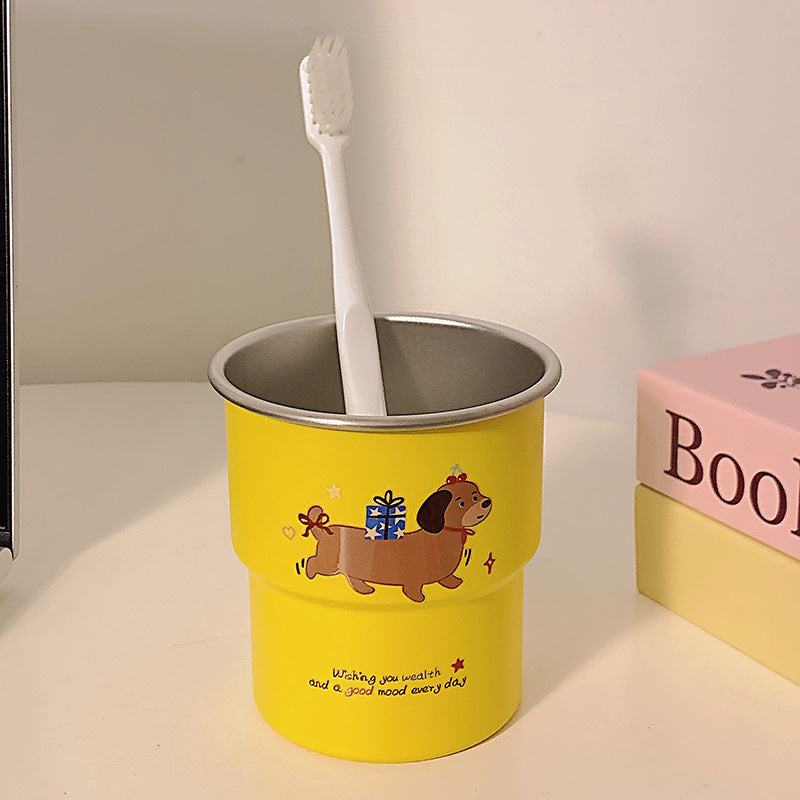 Toothbrush holder with charming dog design LoungeYard — product view 6