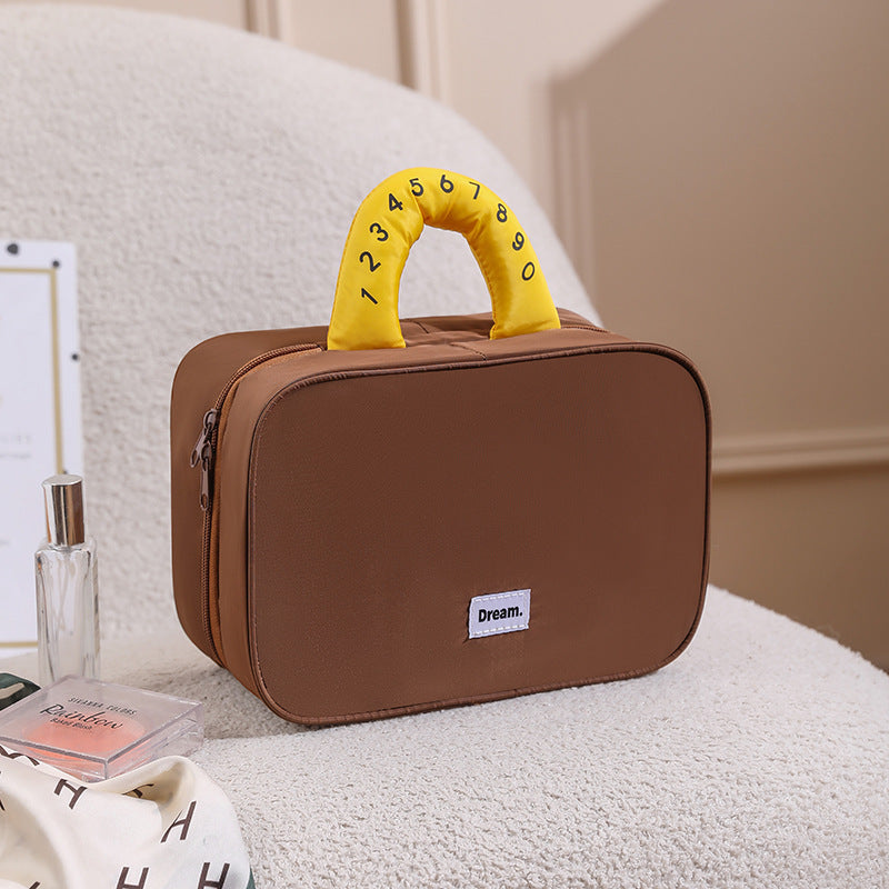Stylish Checkered Makeup Storage Case LoungeYard — product view 3