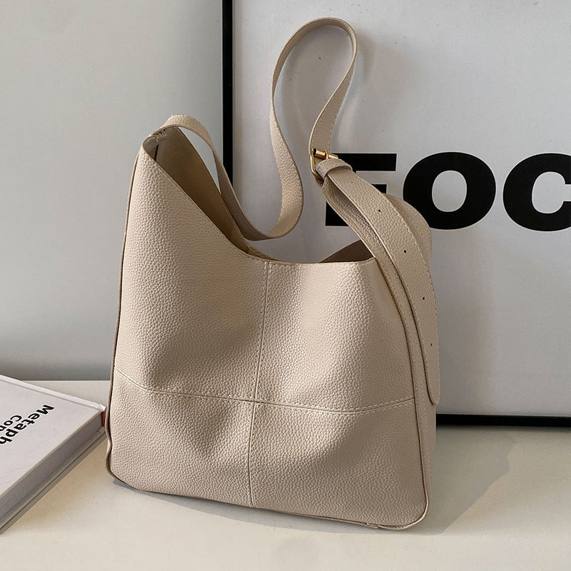 Leather Handbag with Teddy Charm — product view 2