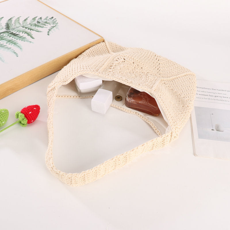 Handcrafted Macrame Shoulder Bag LoungeYard — product view 4