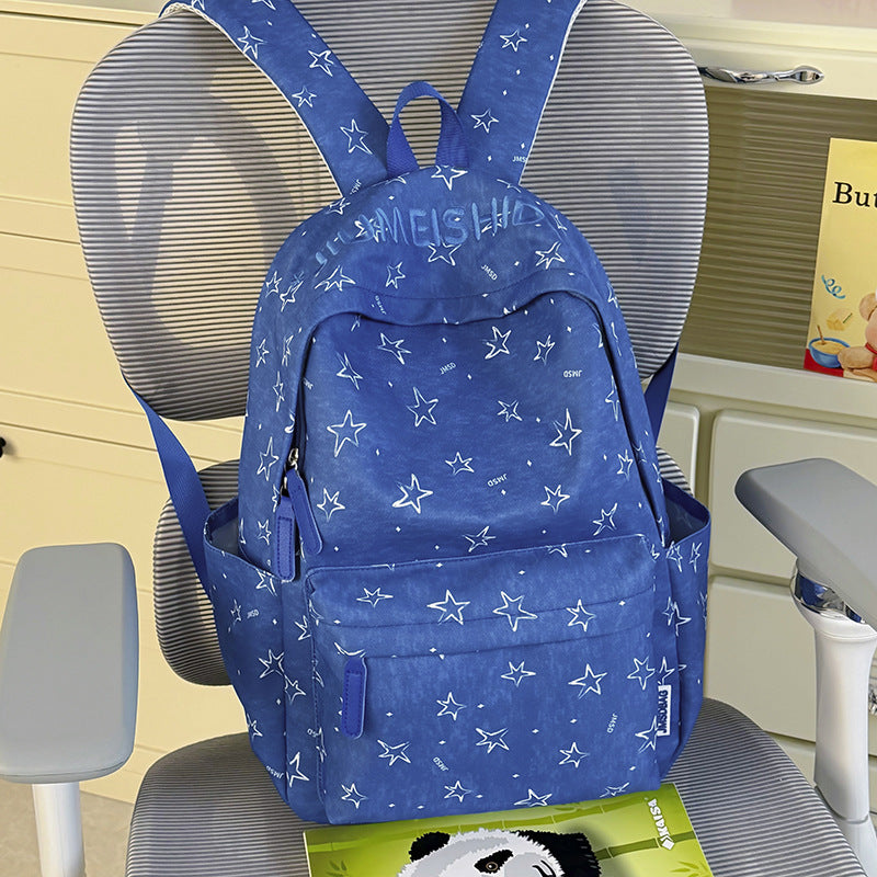 Playful Star-Embellished School Backpack LoungeYard 1791204675 — product view 7
