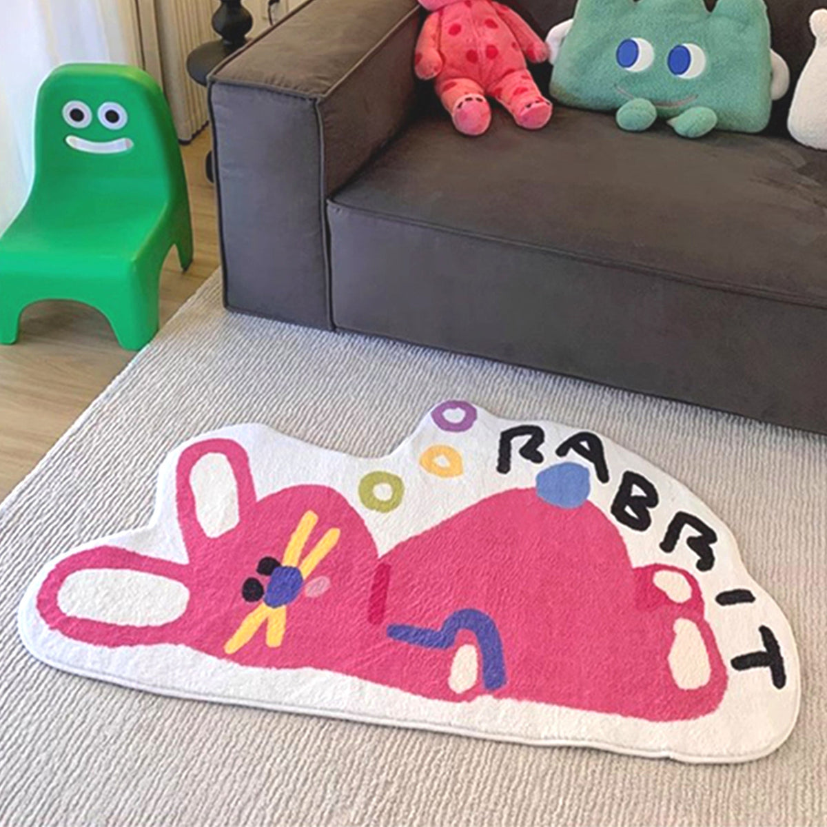 Cute Cartoon Dog-Themed Bath Mat LoungeYard — product view 3