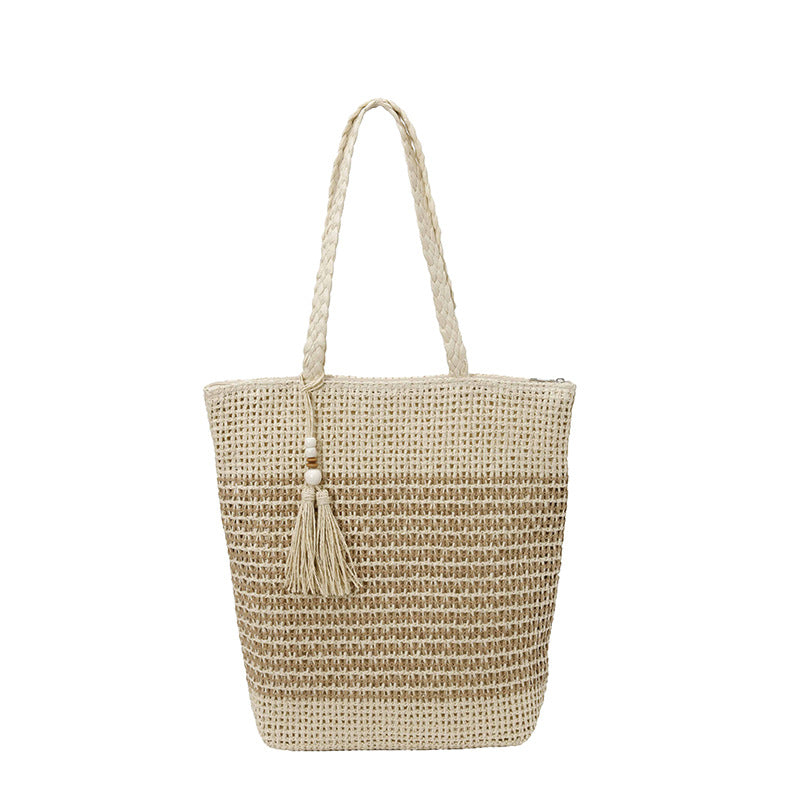 Elegant Woven Beach Bag LoungeYard — product view 7