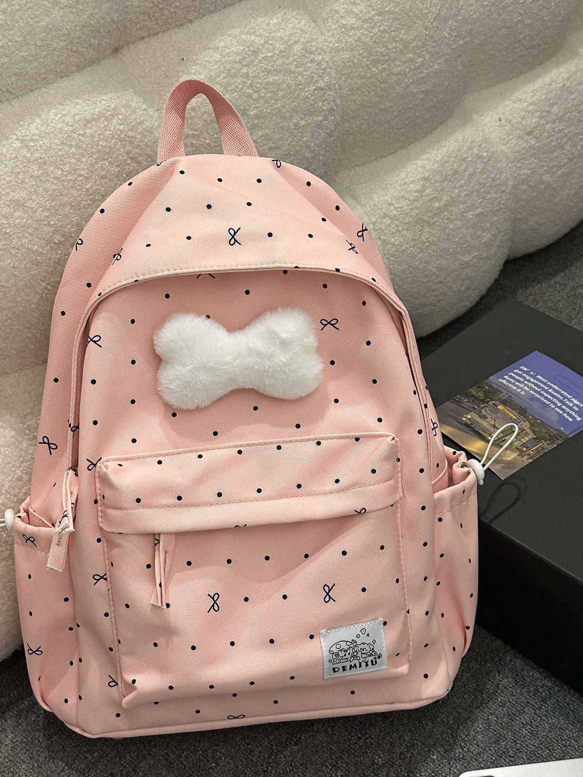 Playful Polka Dot Backpack LoungeYard — product view 7